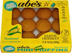 Abe's Vegan Golden Cornbread Mini Muffins, 12pk - 10 Oz