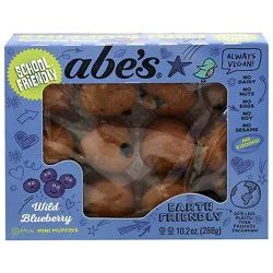 Abes Vegan Wild Blueberry Mini Muffins, 12pk - 10 Oz