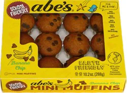 Abe's Vegan Banana Chocolate Chip Mini Muffins 12pk - 10 Oz