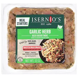 Isernios Garlic Herb Diced Chicken Thighs 12oz - 12 Oz