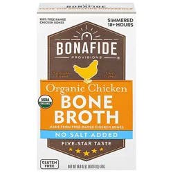 Bonafide Provisions Organic No Salt Added Chicken Bone Broth - 16.9 Fl. Oz.