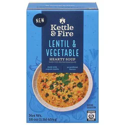 Kettle And Fire Hearty Soup Lentil N Vegetable - 16 Oz