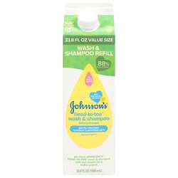 Johnsons Baby Head-To-Toe Wash Refill Carton 1000ml - 1000 Ml