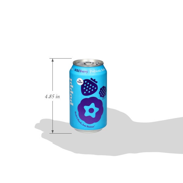 slide 9 of 13, Poppi Prebiotic Wild Berry 12fz - 12 Fz, 12 fl oz