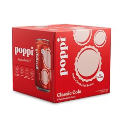 Poppi Prebiotic Classic Cola - 4 - 12 Fl. Oz.