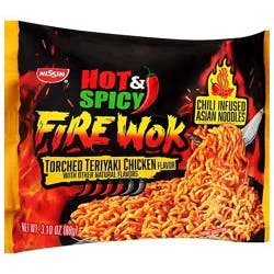 Nissin Hot & Spicy Fire Wok Torched Teriyaki Chicken 3.1oz - 3.1 Oz