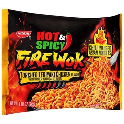 Nissin Hot & Spicy Fire Wok Torched Teriyaki Chicken 3.1oz - 3.1 Oz