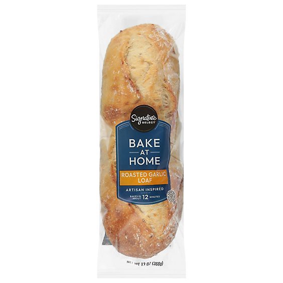 slide 1 of 1, Signature Select Bake At Home Roasted Garlic Loaf 13 Ounce - 13 Oz, 13 oz