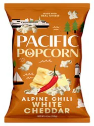 Pacific Popcorn White Cheddar Chili 4.5oz - 4.5 Oz