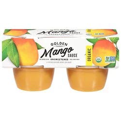 Golden Farms Sauce Mango Cup Organic 4 Pk - 4-4 Oz