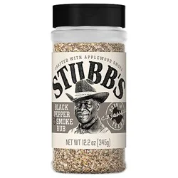 Stubbs Rub Black Pepper & Smoke - 12.2 Oz