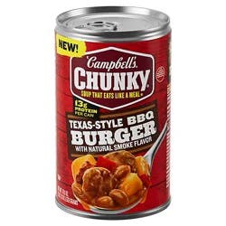 Campbell's Chunky Texas-Style Bbq Burger Soup - 18.8 Oz
