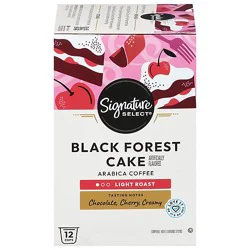 Signature Select Coffee Pods Black Forest Cake - 12 Count