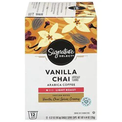 Signature Select Coffee Pods Vanilla Chai - 12 Count