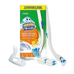 Scrubbing Bubbles Fresh Brush Starter Kit Toilet Cleaning System Citrus 1 Ct - Ea