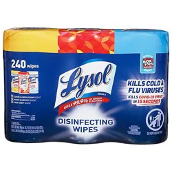 Lysol Disinfecting Multi Fragrance Wipes - 3-80 Count