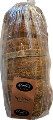 slide 1 of 1, Rudis Bakery Rye Bread - 24 Oz, 24 oz