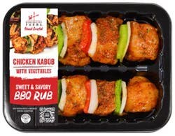 Ready Meals Chicken Breast Kabobs With Sweet & Savory Bbq Rub - Each