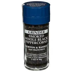 M&b Grinder Smoked Whole Black Peppercorns - 2 Oz