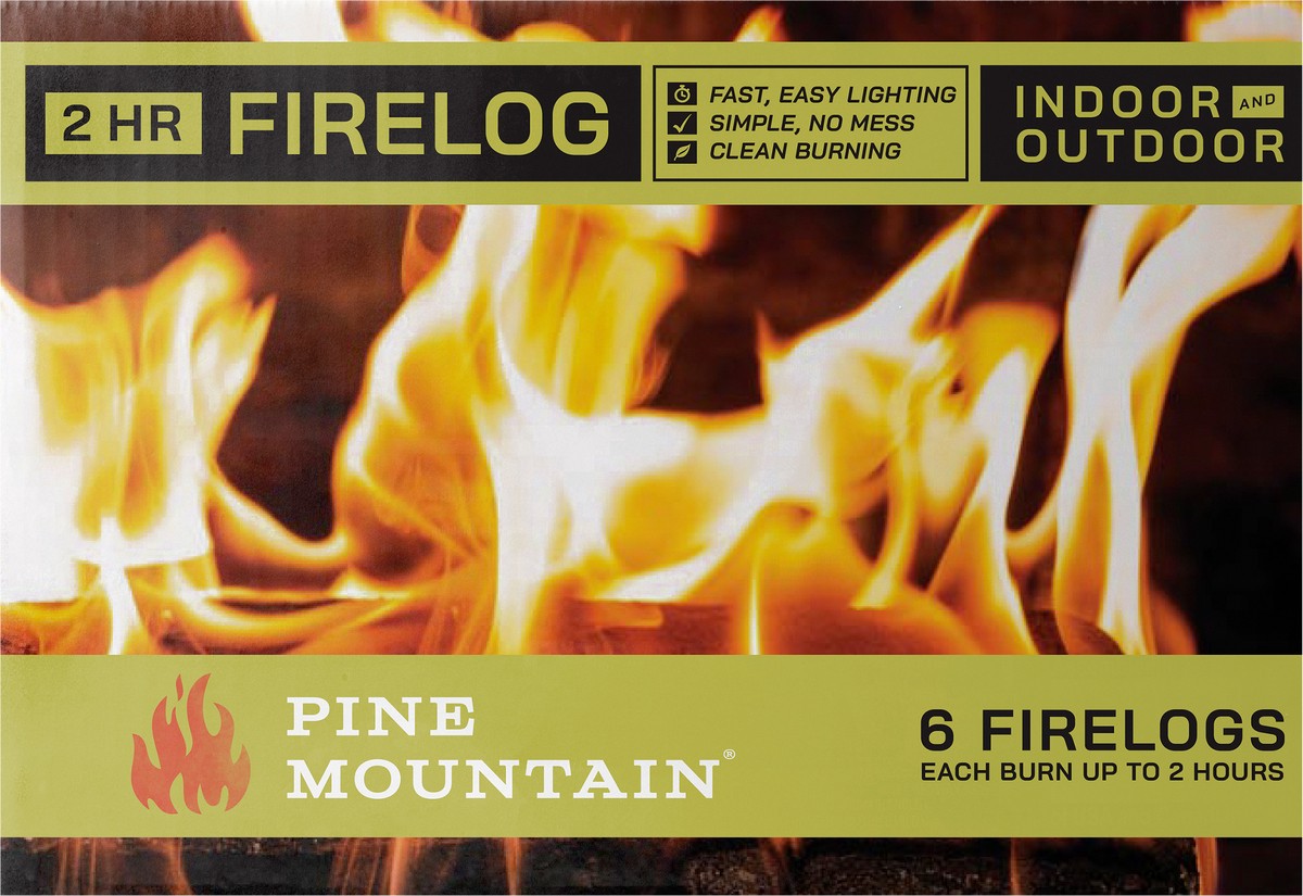 slide 5 of 7, Pine Mountain Firelogs 2-Hour Fire - 6 Count, 6 ct