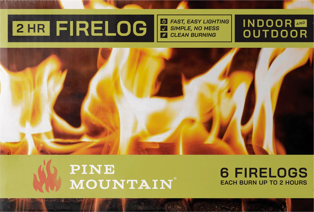 slide 6 of 7, Pine Mountain Firelogs 2-Hour Fire - 6 Count, 6 ct