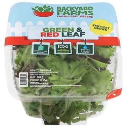 Backyard Farms Red & Green Leaf 4oz - 4 Oz