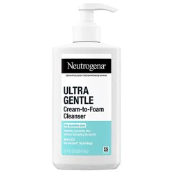 Neutrogena Ultra Gentle Cream To Foam Cleanser 12 Floz - 12 Fz