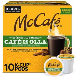 Mccafe Cafe Styles Of Latin America Cafe De Olla, Keurig Single Serve K-Cup Coffee Pods 10 Count - 10 Ct