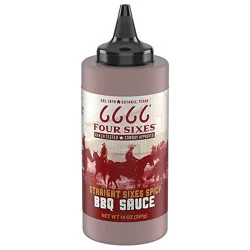 Four Sizes Straight Sixes Spicy Bbq Sauce 16oz Bottle - 16 Oz