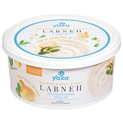 Yaza Labneh Roasted Garlic And Mint - 12 Oz