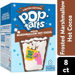 Pop-Tarts Toaster Pastries Frosted Marshmallow Hot Cocoa Breakfast Foods 8 Count - 13.5 Oz
