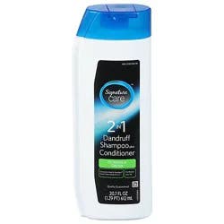 Signature Select/care Shampoo Conditioner Dandruff 2 In 1 Normal Or Oily Hair 20.7 Fluid Ounce - 20.7 Fz
