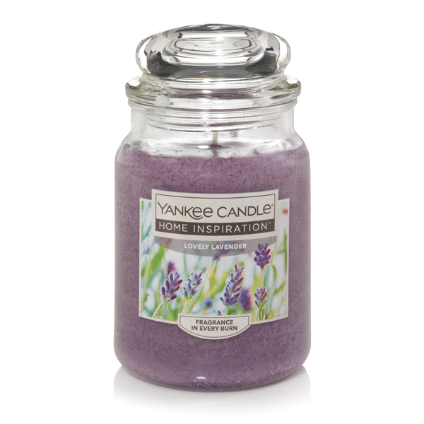 slide 1 of 1, Yankee Candle Home Inspiration Large Jar Lovely Lavender, 19 oz