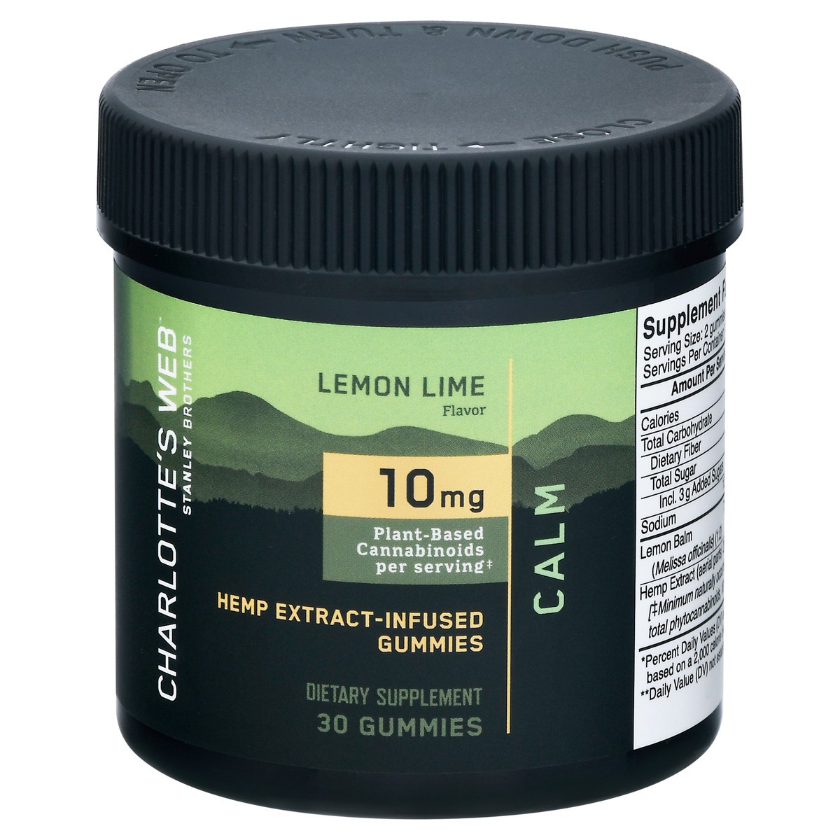 slide 13 of 13, Charlotte's Web Lemon Lime Hemp Extract Infused Calm Gummies, 1 ct