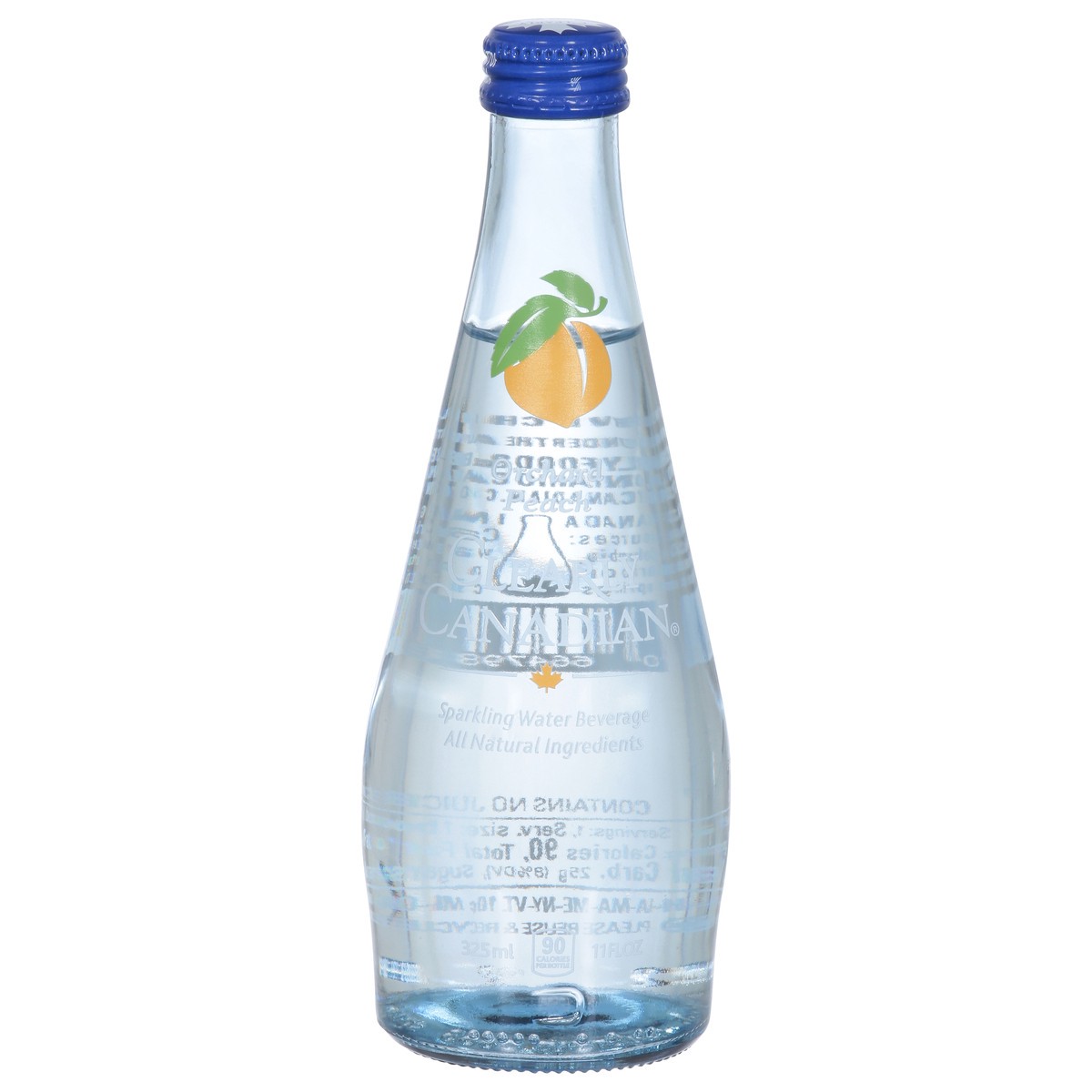 slide 1 of 9, Clearly Canadian Orchard Peach Sparkling Water Beverage 11 Fl Oz Bottle, 11 fl oz