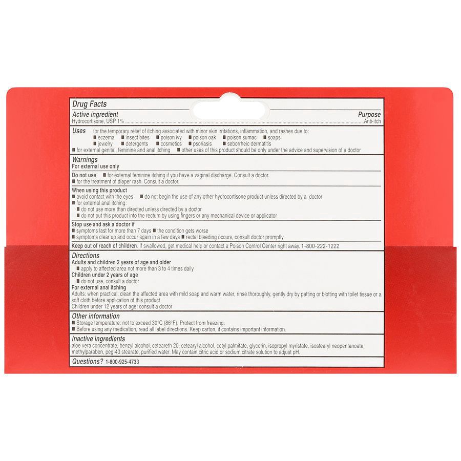 slide 4 of 5, Walgreens Hydrocortisone Cream 1% Aloe, 2 oz