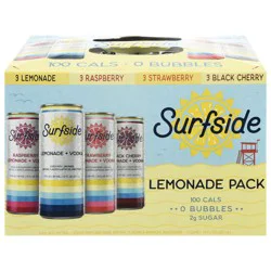 Surfside Assorted Vodka Lemonade Pack - 12 fl oz