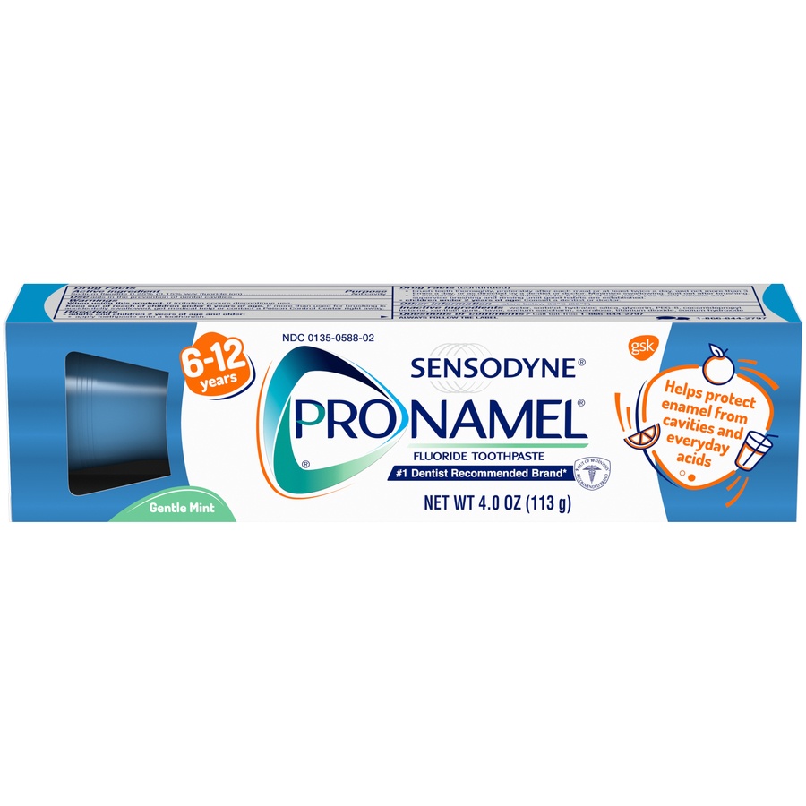 slide 1 of 1, Sensodyne ProNamel 6-12 Years Toothpaste for Kids, 4 oz