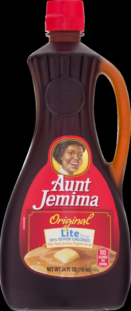 slide 8 of 10, Aunt Jemima Original Lite Syrup, 24 fl oz