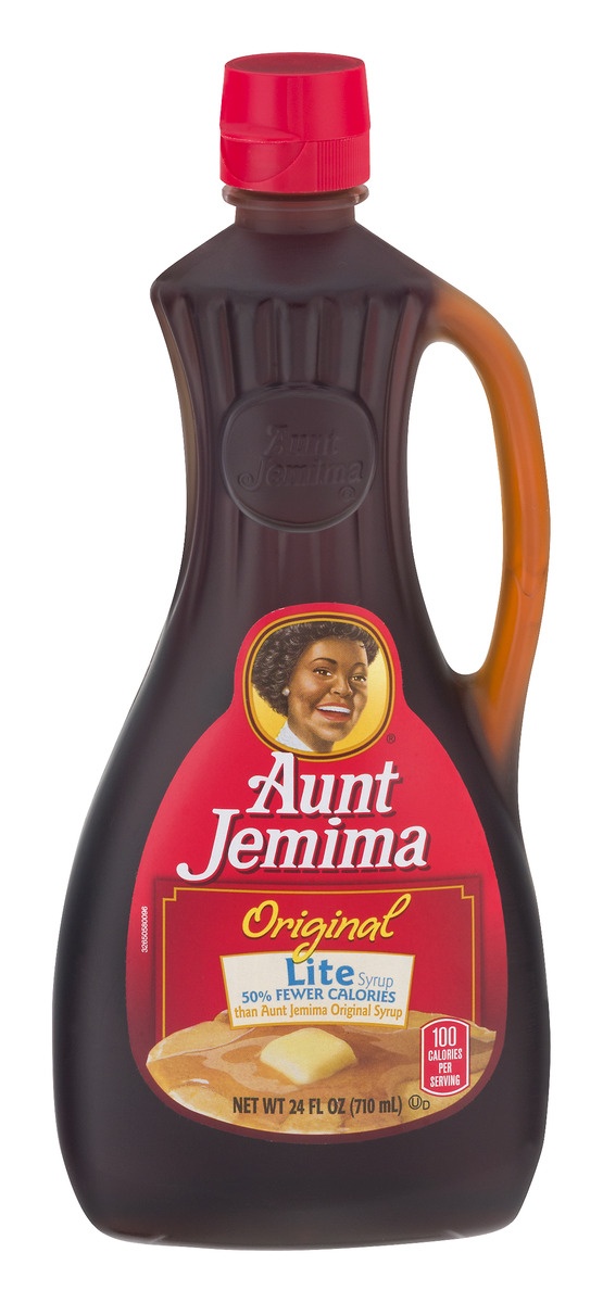 slide 1 of 10, Aunt Jemima Original Lite Syrup, 24 fl oz