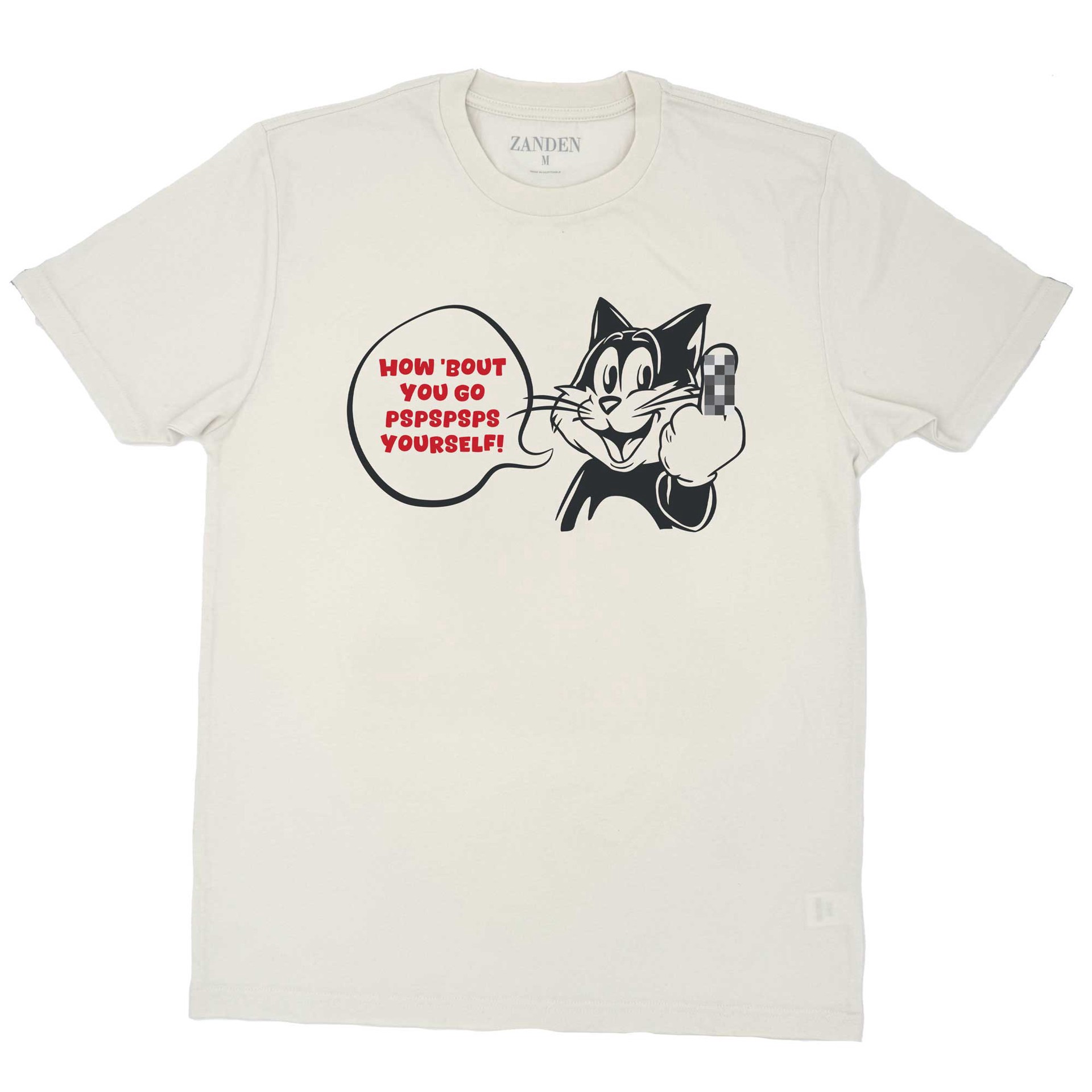 slide 1 of 1, Zanden PSPSPSPS Yourself Adult T-Shirt, XX-Large, XXL