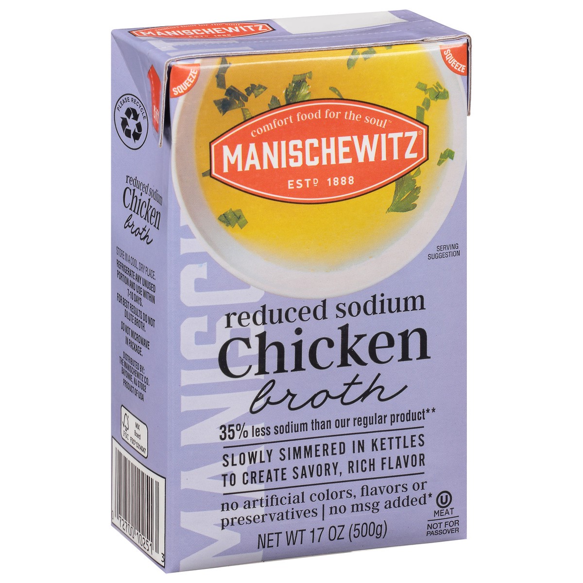 slide 4 of 9, Manischewitz Reduced Sodium Chicken Broth 17 oz, 17 oz