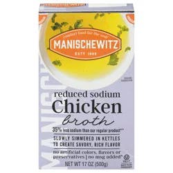 Manischewitz Reduced Sodium Chicken Broth 17 oz