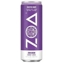 Zoa Frosted Grape Zero Sugar Energy Drink - 12 Oz