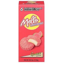 Mello Guava Marshmallow Pie 6 Count - 6 Oz