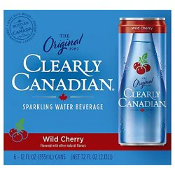 Clearly Canadian Wild Cherry 6-12fz - 6-12 Fz