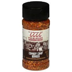 Four Sixes Cowboy Camp Burger Seasoning Blend 3.2oz Bottle - 3.2 Oz