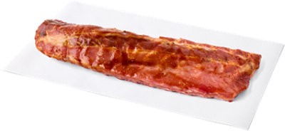 slide 1 of 1, Pork Backribs Extra Meaty Bourbon Marinade Up To 10% Solution - Lb, per lb