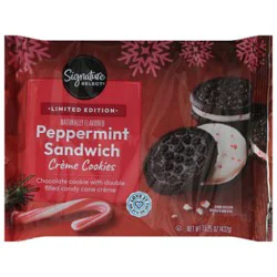Signature Select Cookies Peppermint Creme 15.25 Ounce - 15.25 Oz