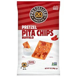 Pretzelized Buffalo Prtzl Pita Chips - 7 Oz